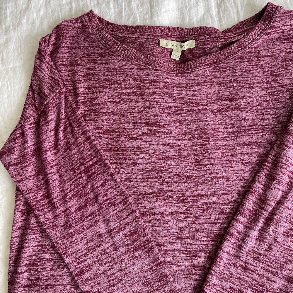 Stitch Fix 41 Hawthorn Jaycee Ribbed Hem Knit Top